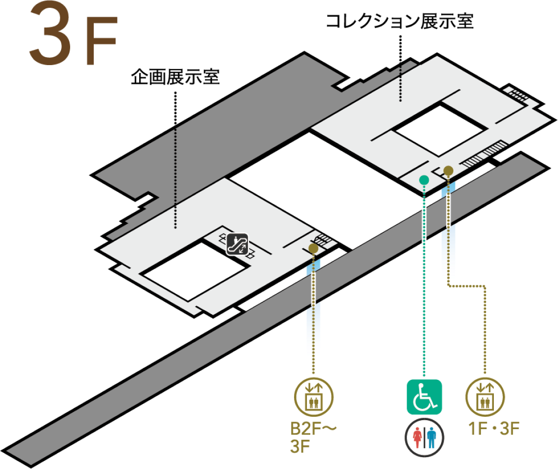 3Fの地図